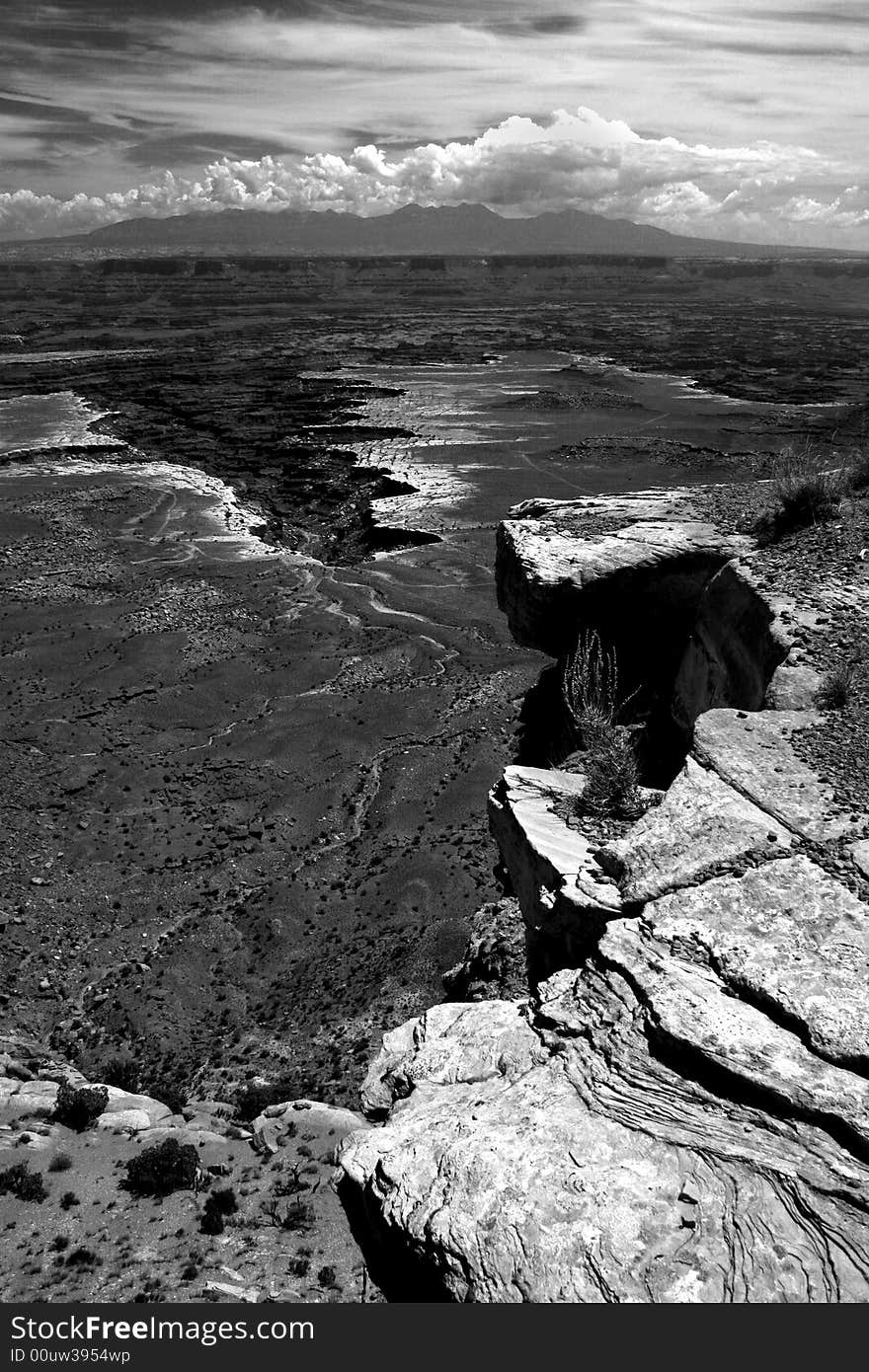 Canyonlands Cliff and Storm Clouds Utah