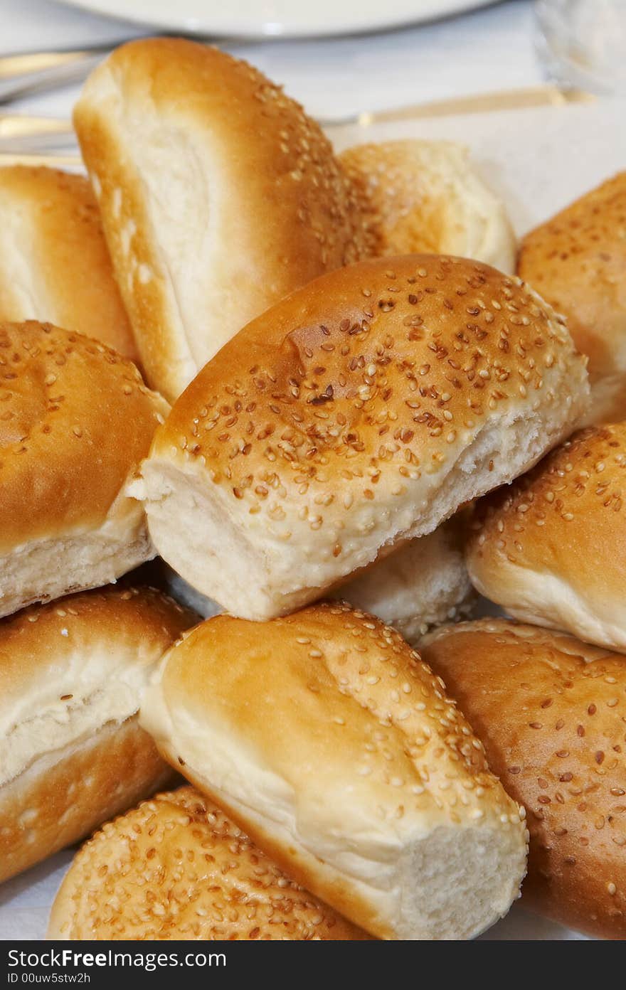 Group of bread products in the basket