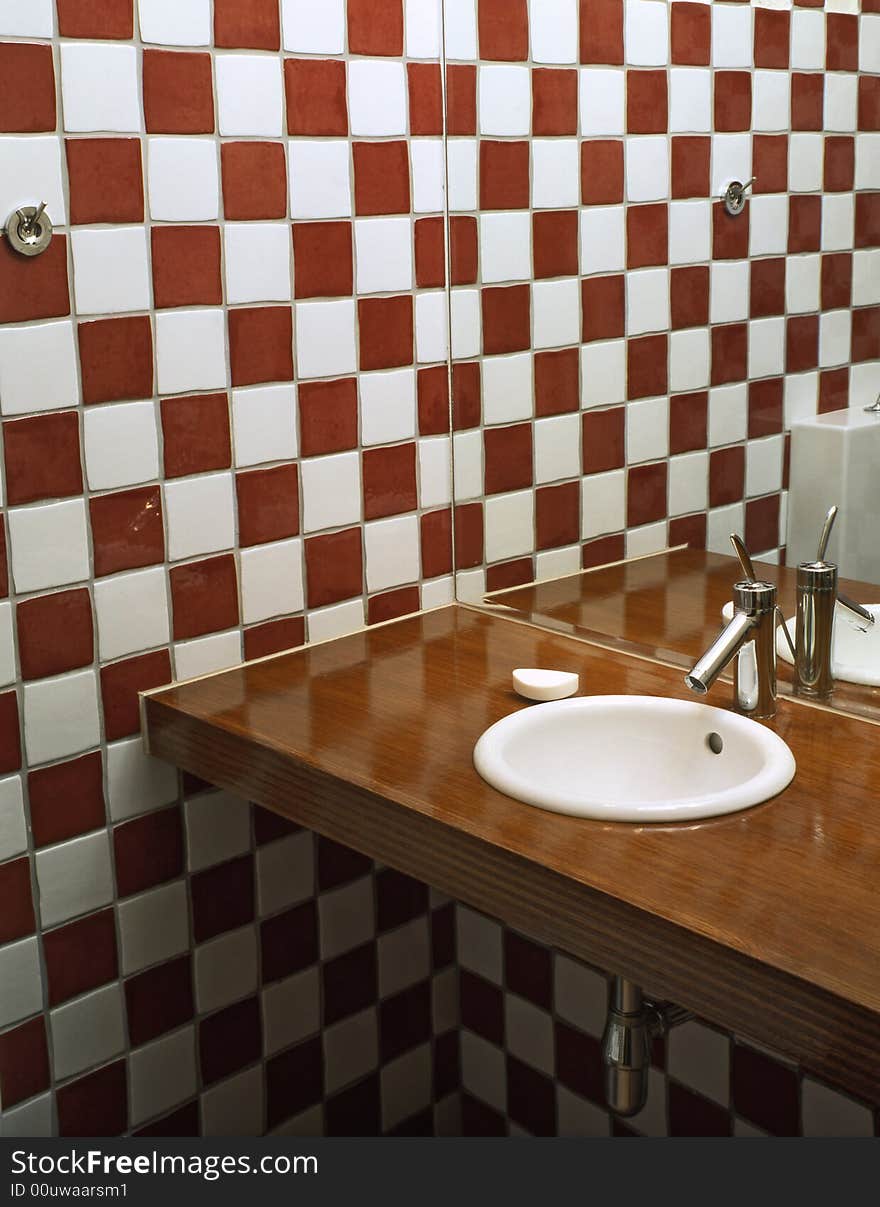 Small bathroom in the flat