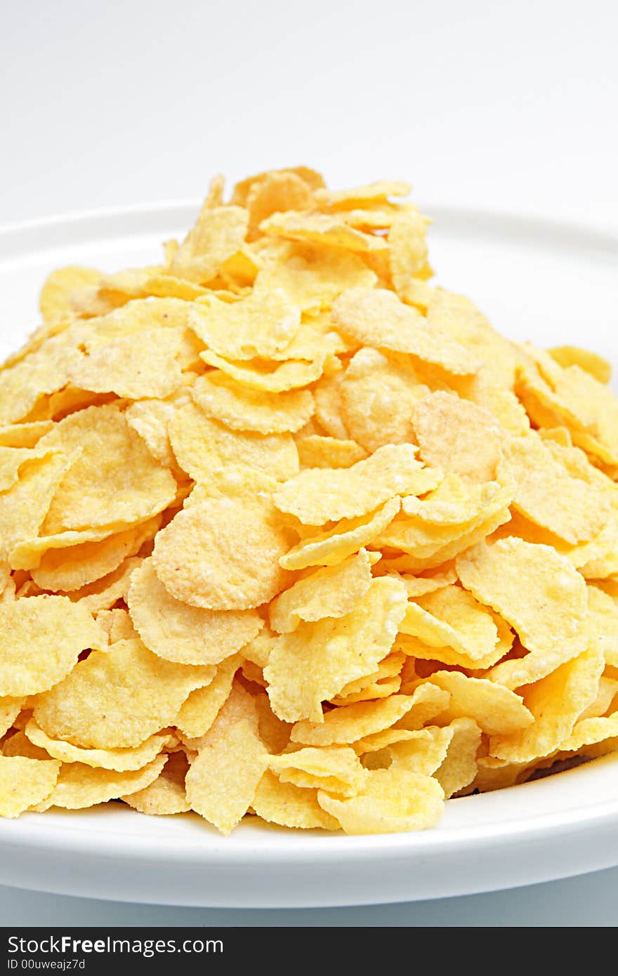 Breakfast,yellow dried corn flakes. Breakfast,yellow dried corn flakes