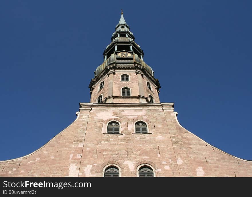 Saint Peter church in Riga, Latvia