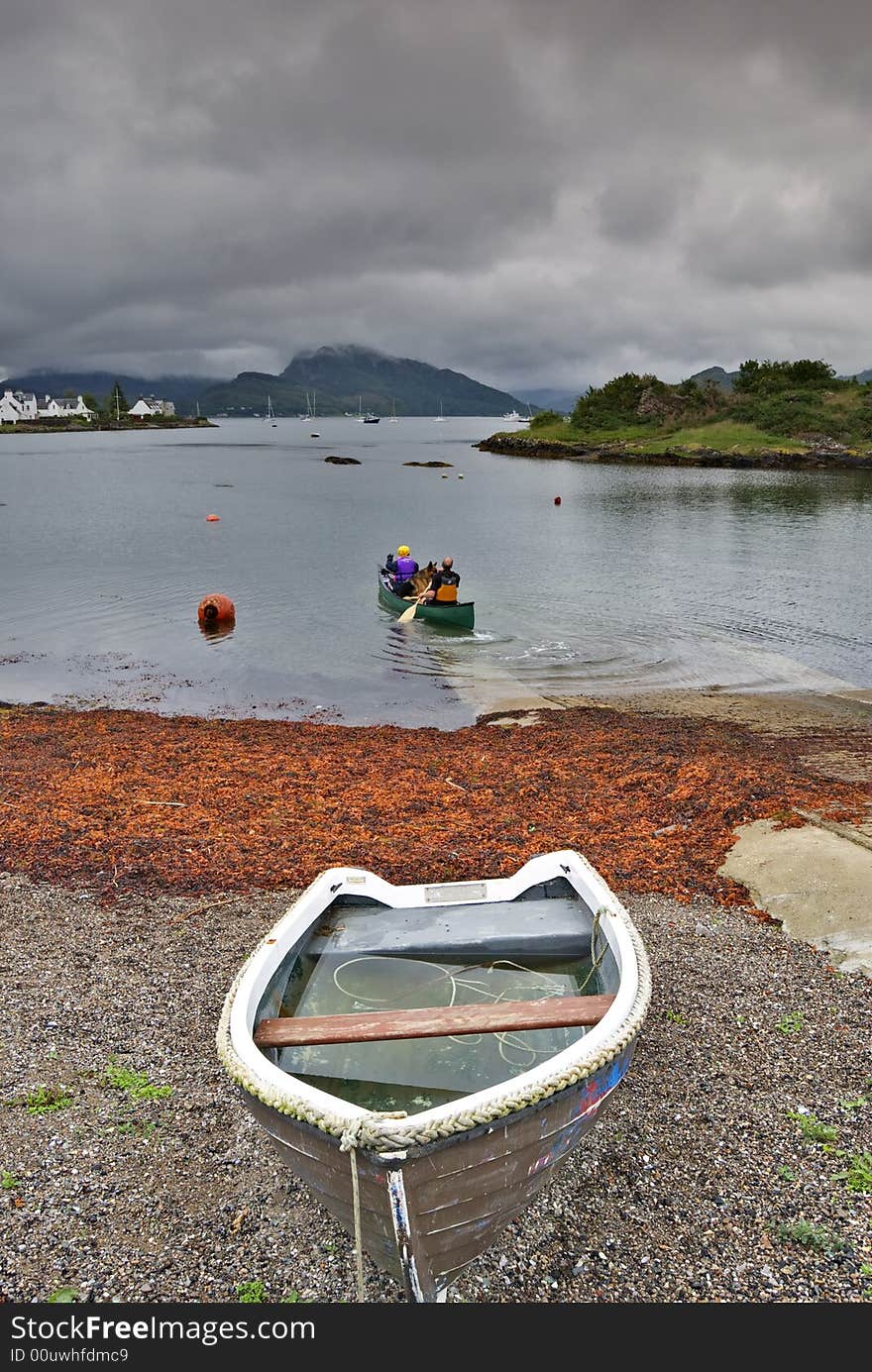 Canoeing on Loch Carron