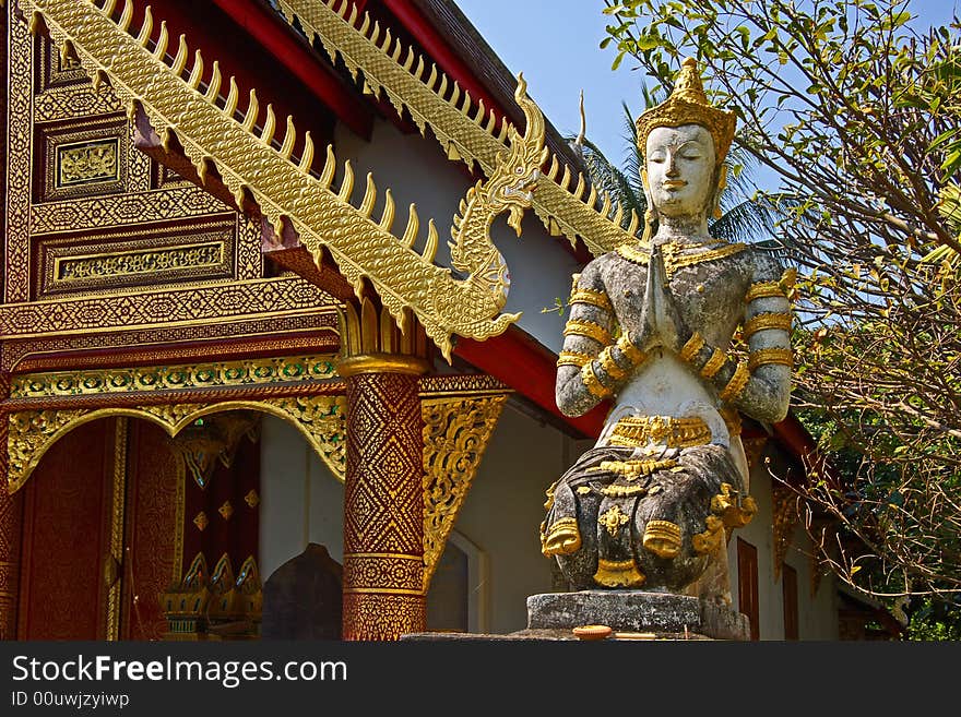 Statue Of A Sitting Deity