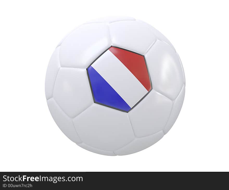 Ball with flag of the France