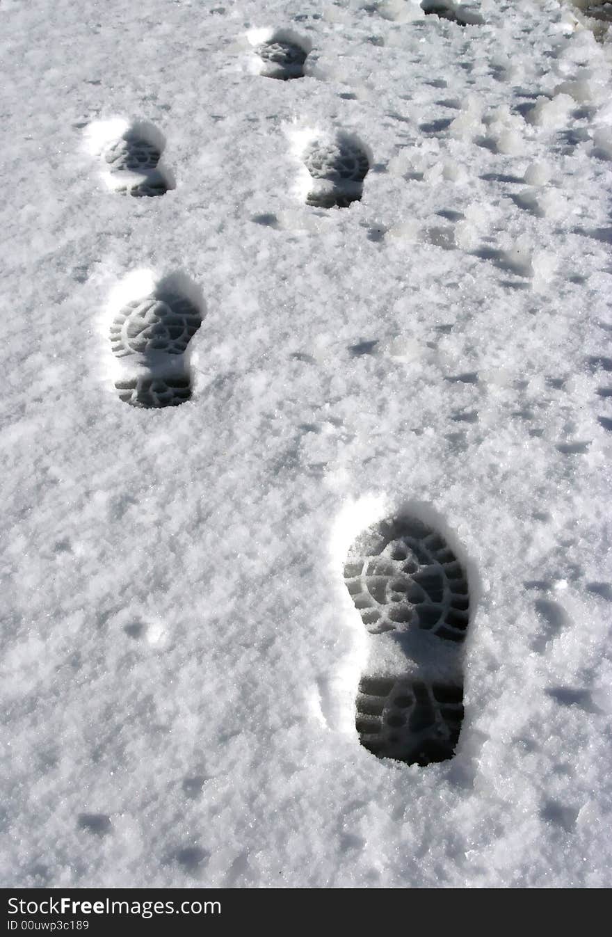 Foosteps In Snow