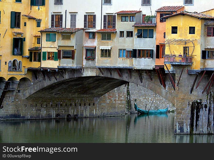 Houses On River Arno