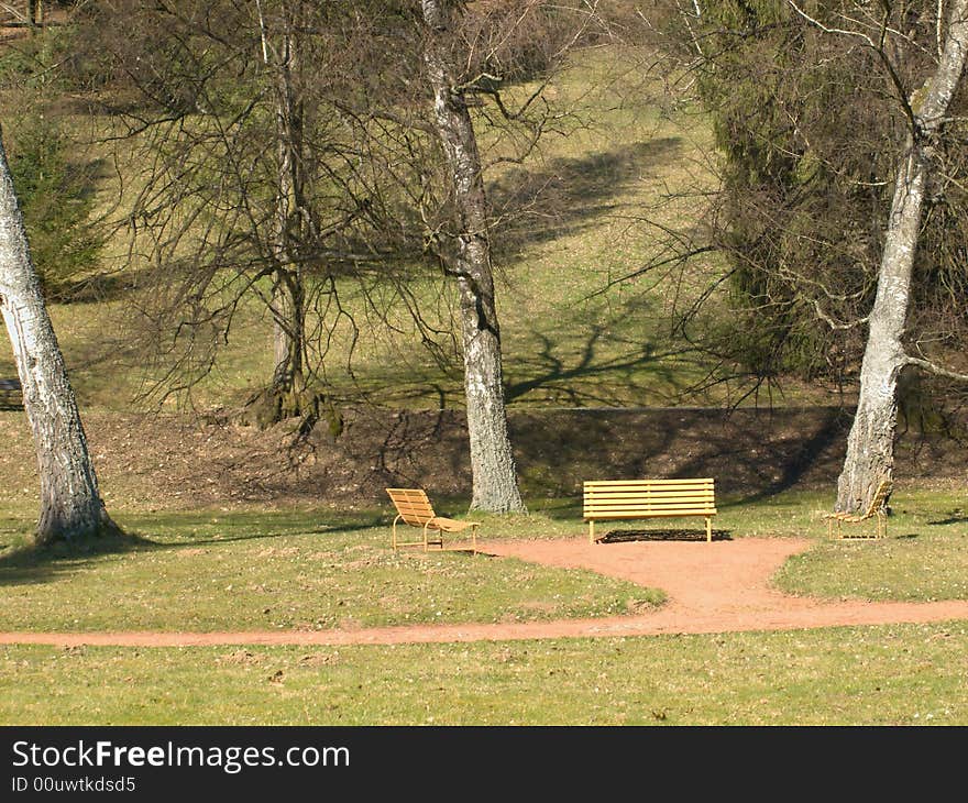 Picture taken in well known Czech spa town Luhacovice. Picture taken in well known Czech spa town Luhacovice