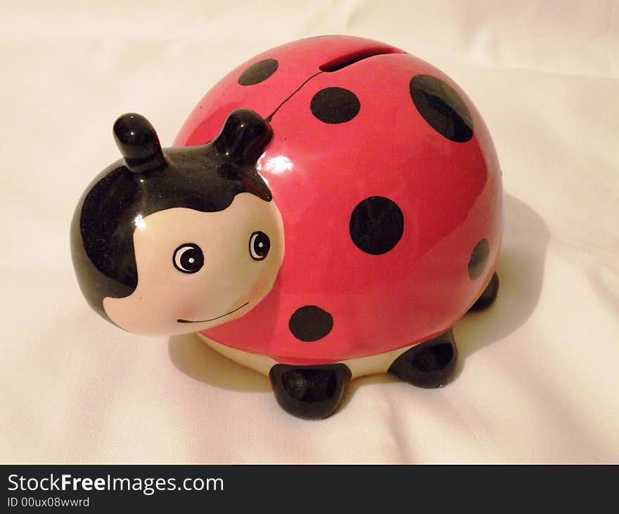 This is ceramic lady bug for saving money. This is ceramic lady bug for saving money