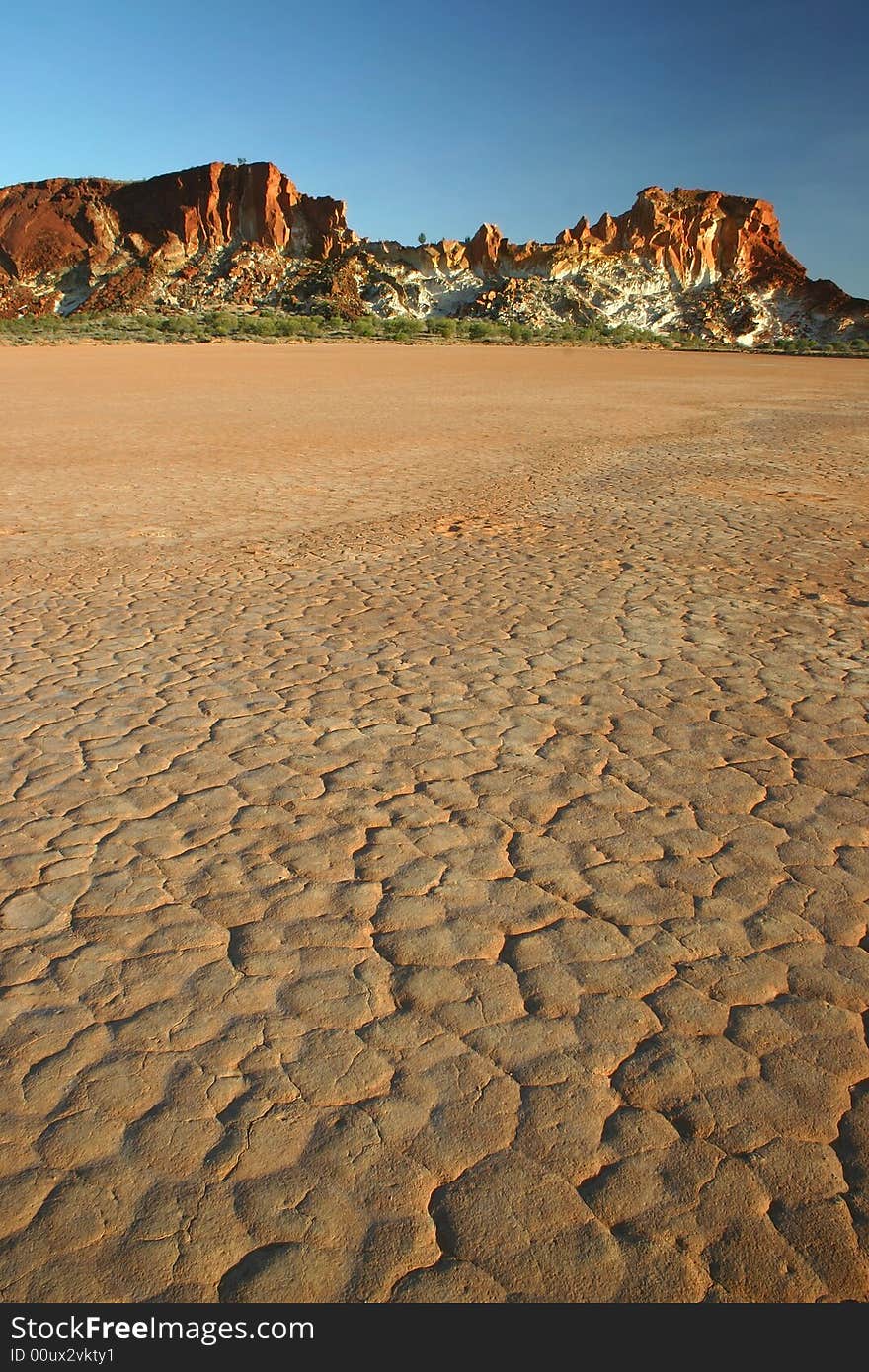 Rocky Range Against Parched Grounds