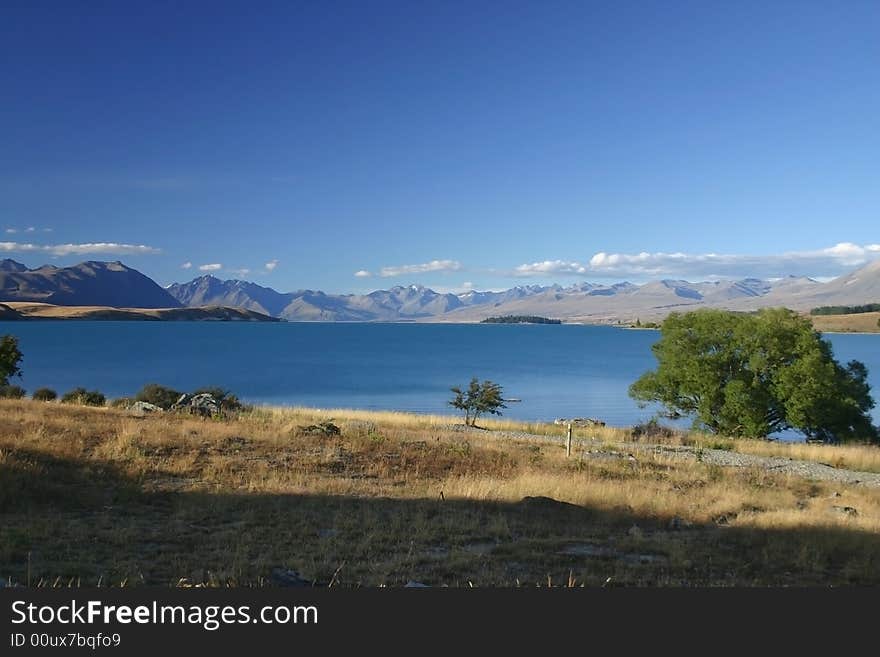 Beautiful lake Tekapo