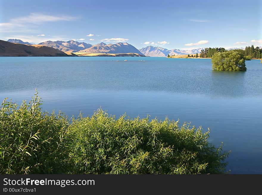 Beautiful lake Tekapo