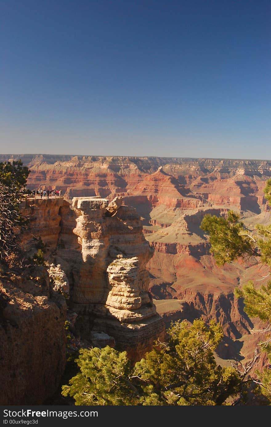 This is a picture of The Grand Canyon in Arizona.  This is from the South Rim.