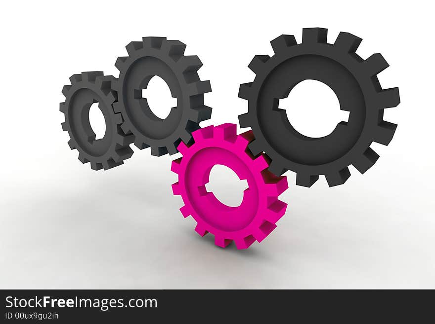 Isolated cogwheels