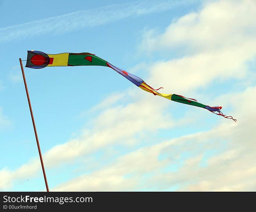 Flag waving on the wind. Flag waving on the wind