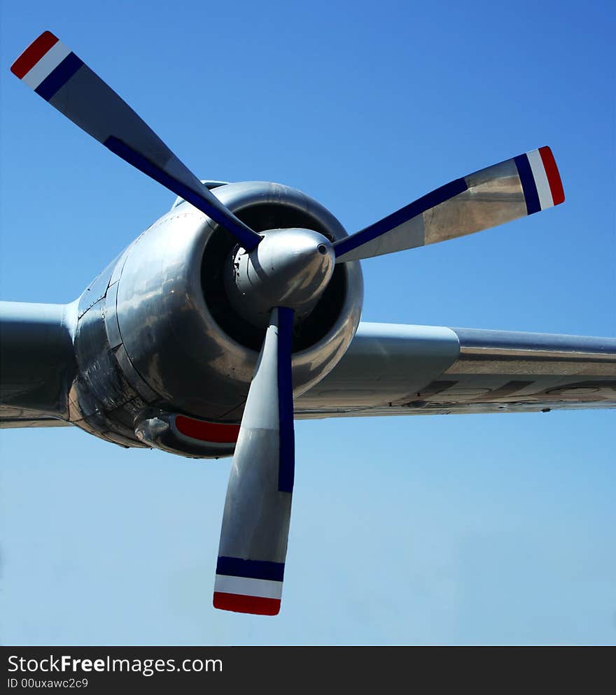 A Presidential Propeller on the Douglas VC-118A Liftmaster Version of Air Force One