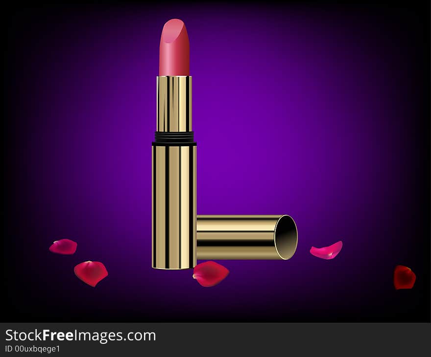 Lipstick And Petals