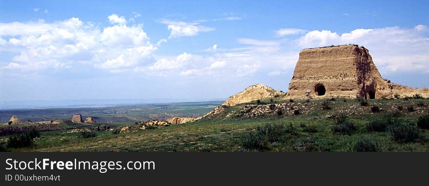 The great wall, landscape of fangshan mountain, datong, china. The great wall, landscape of fangshan mountain, datong, china