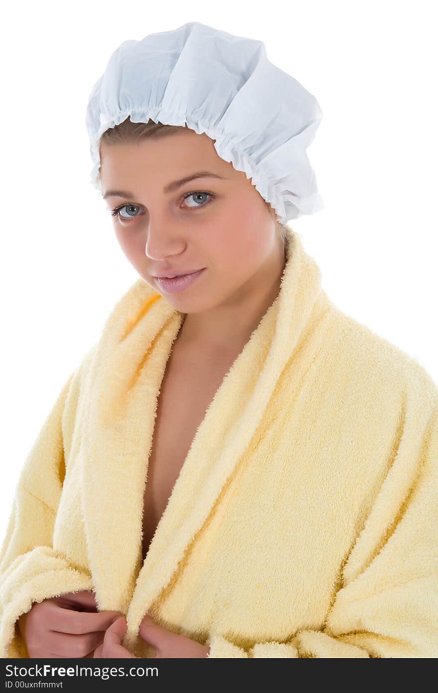 Beautiful Girl With Bathrobe