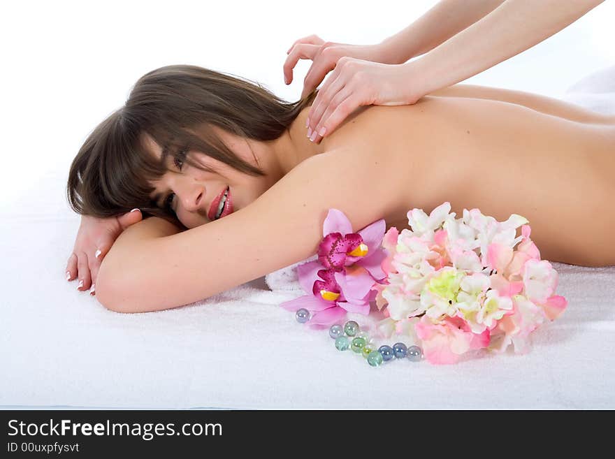 Relax massage to the girl