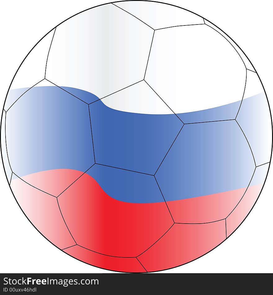 Soccer vector ball russia