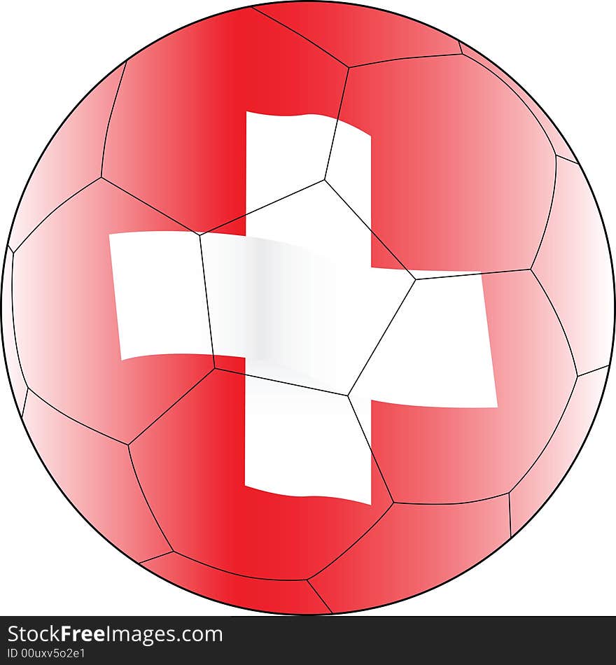 Soccer vector ball switzerland