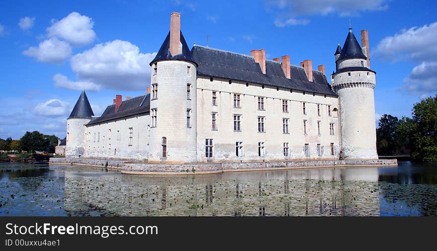 Chateau and Moat, France