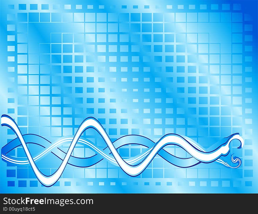 Abstract flowing background, vector illustration