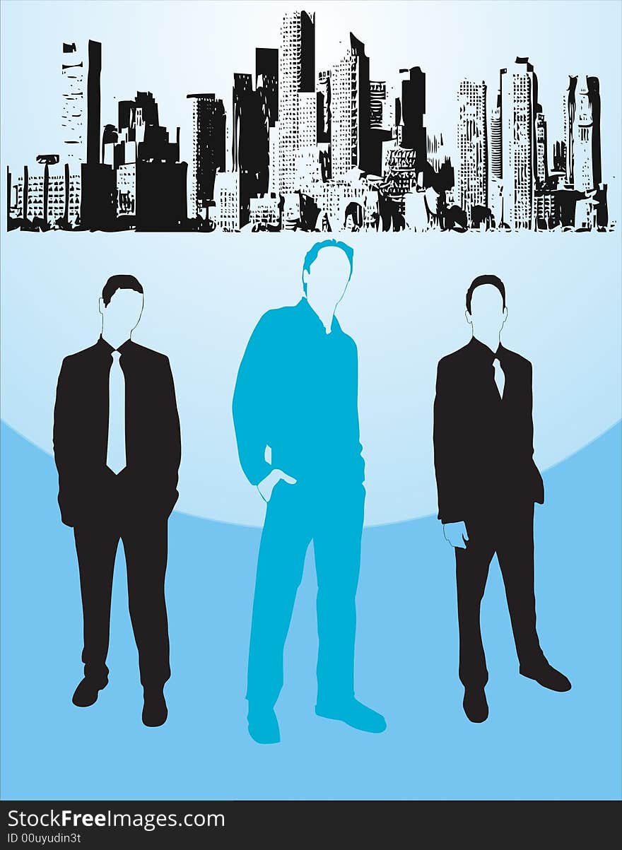 Business people - man - illustration