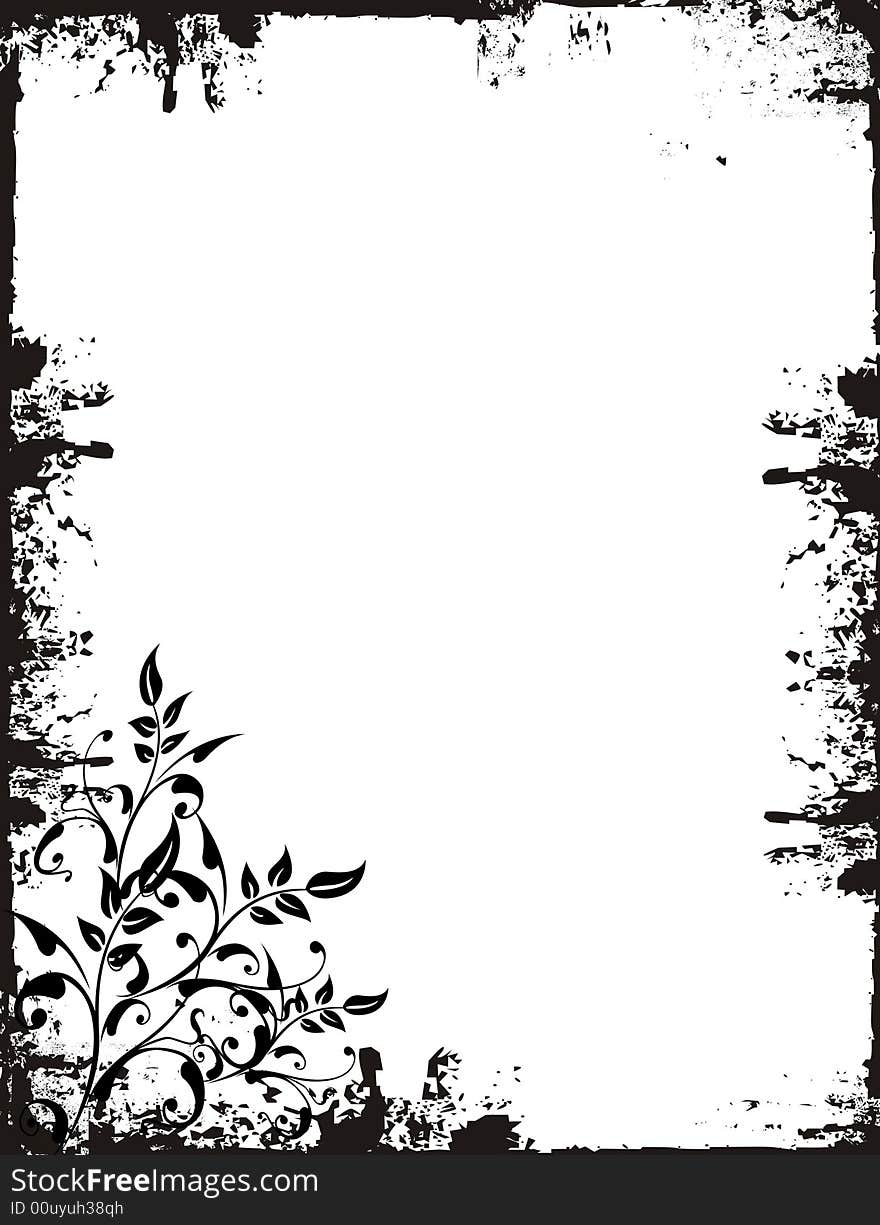 Grunge background - black and white