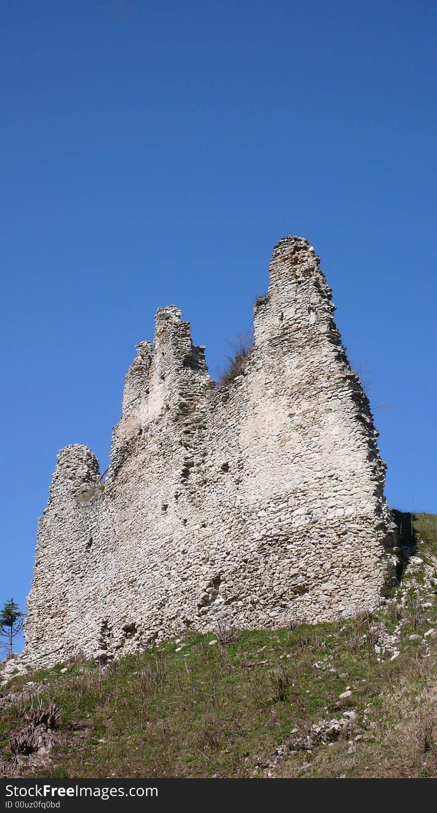 Ruin of castle in sklabina