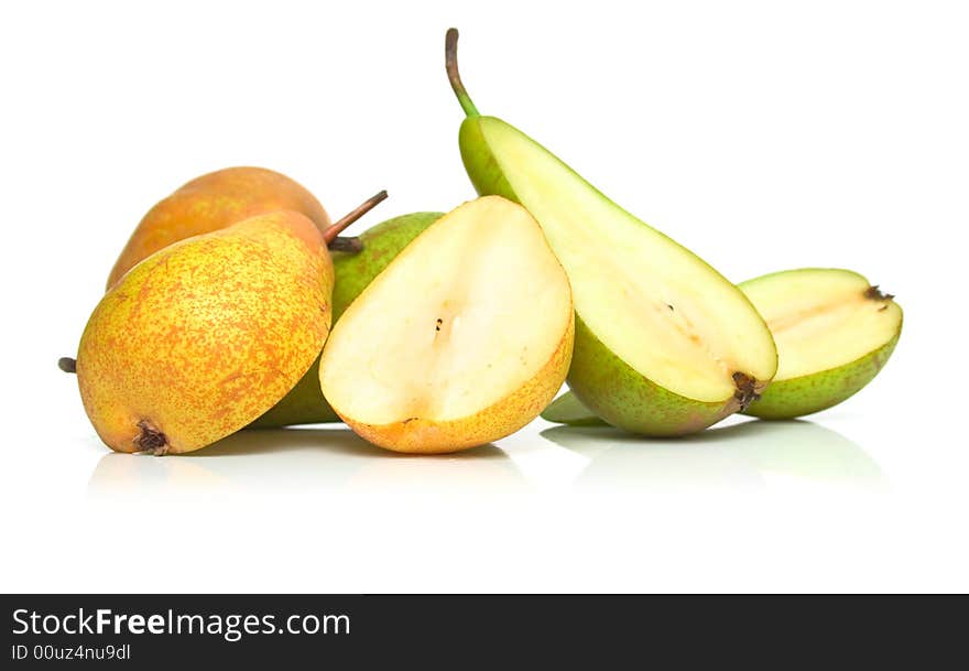 Ripe juicy pears