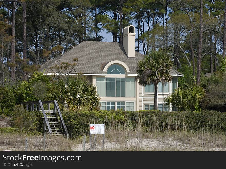 Large home on beach