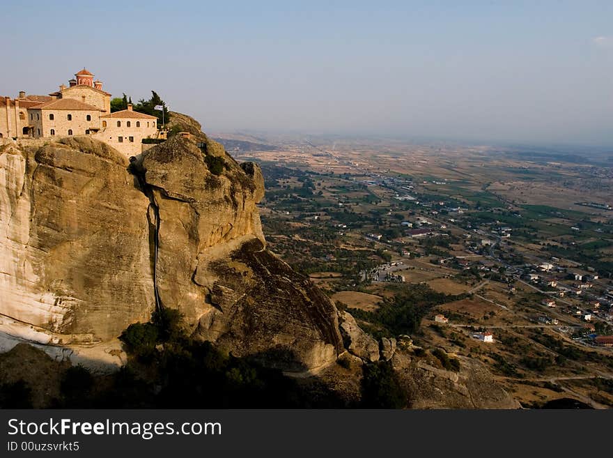 Monastery abouve valley