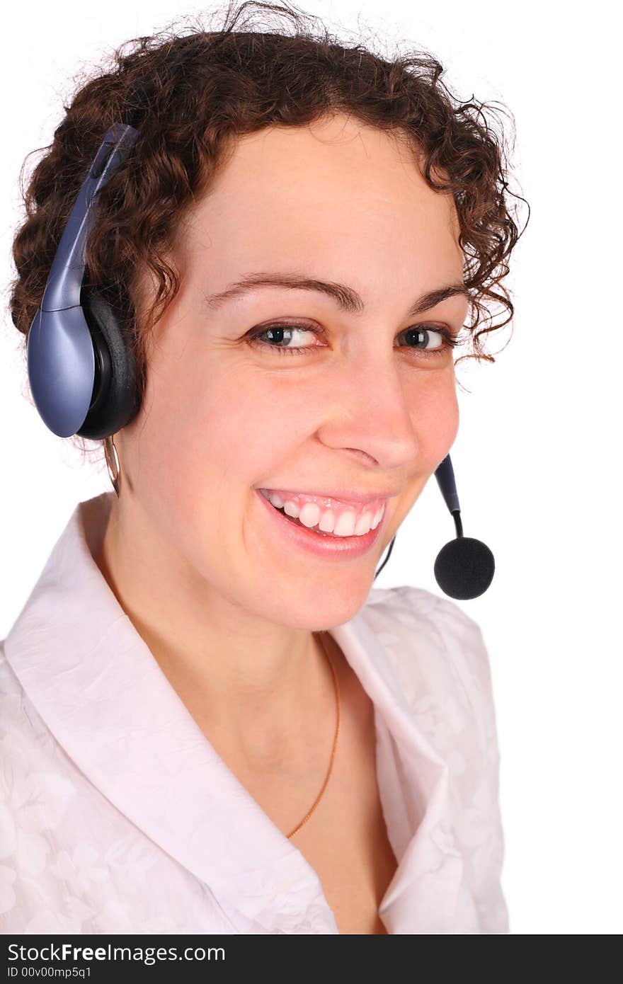 Young Woman With Headset