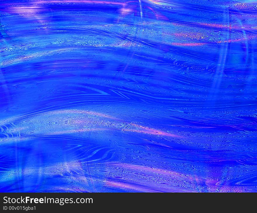 Blue wavy abstract background