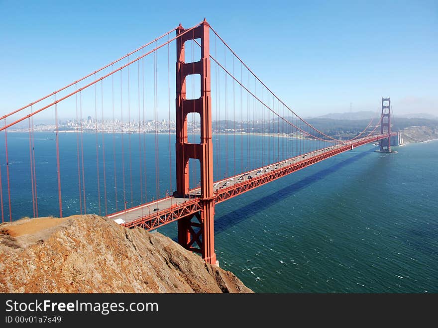 Golden Gate Bridge Glows In The Day