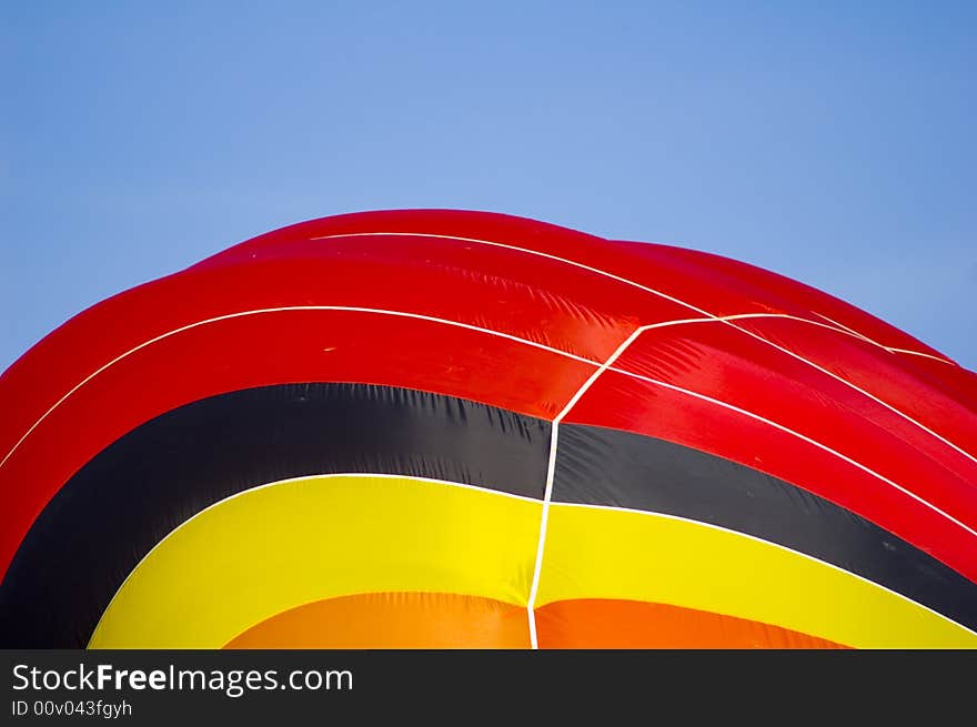 Colorful hot air ballon detail. Colorful hot air ballon detail