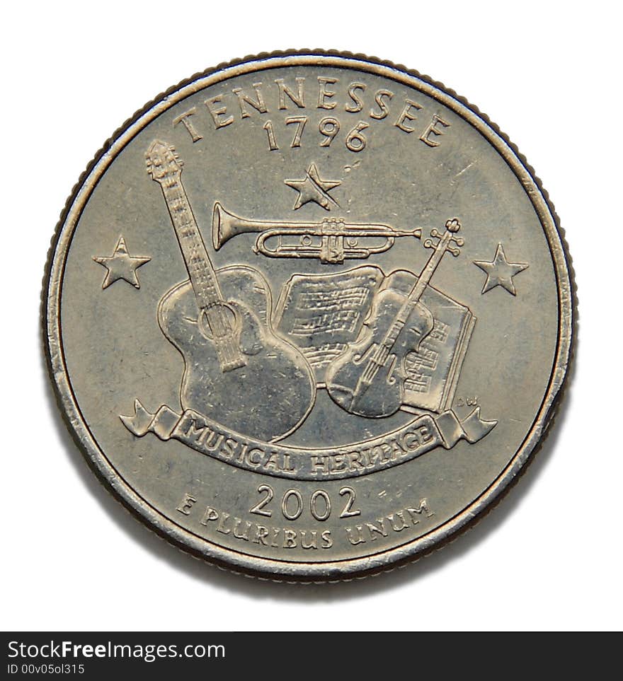 Tennessee US quarter dollar