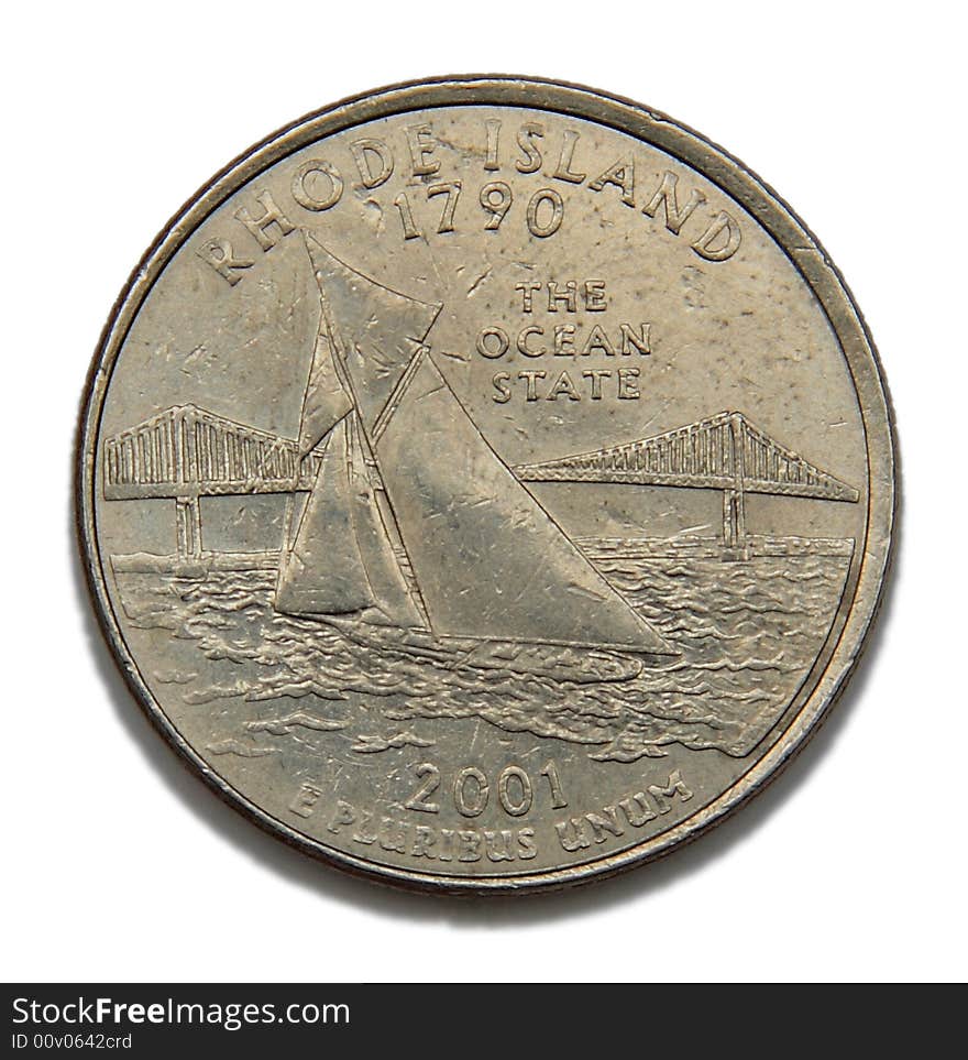 Rhode Island US quarter dollar