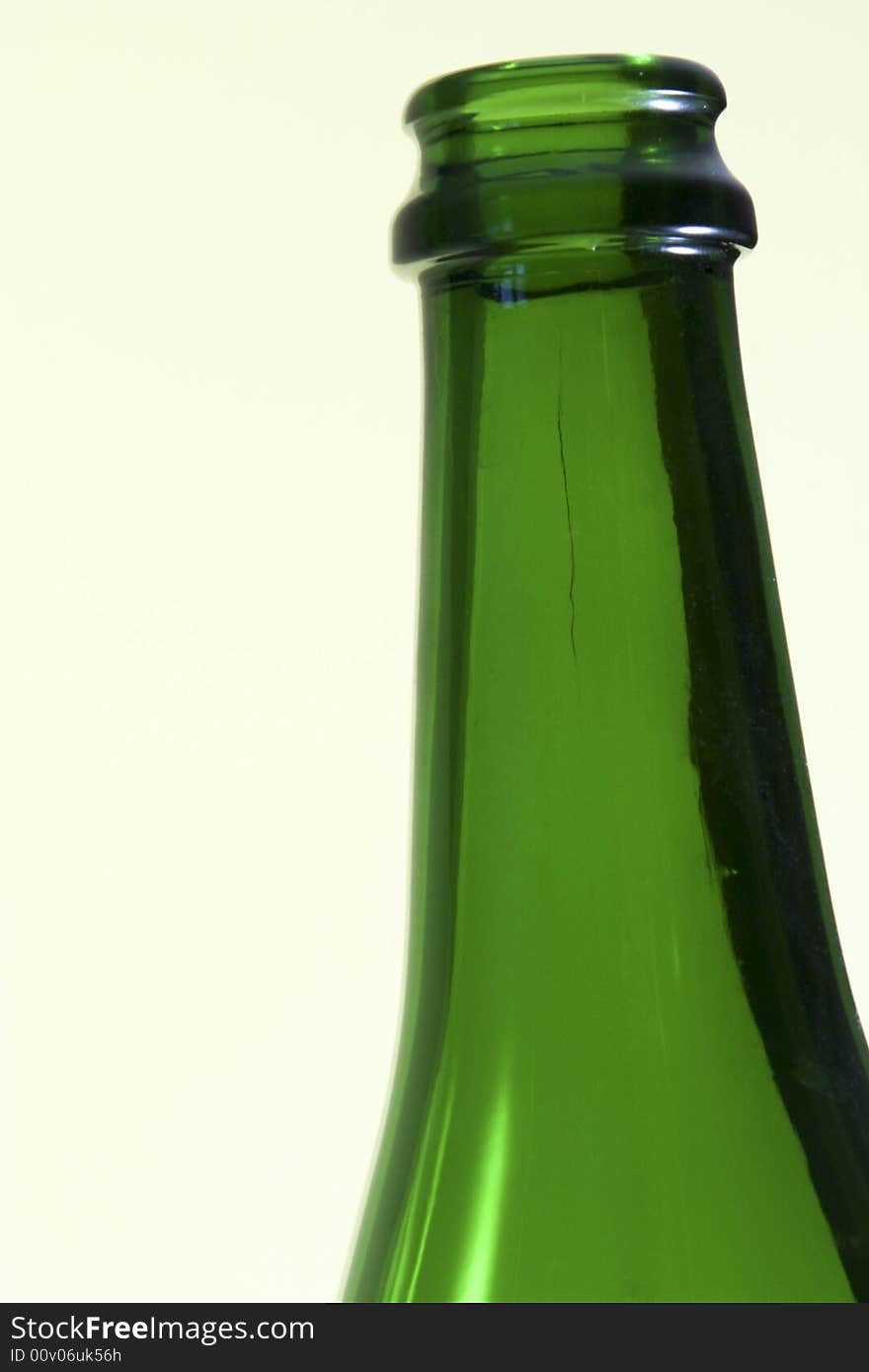 A detail of a bottle