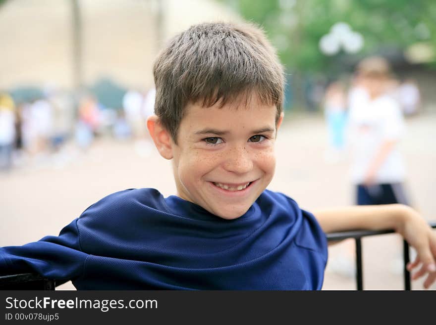 Young Boy Smiling