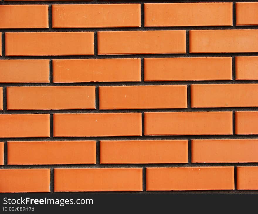 Background of wall from a red brick