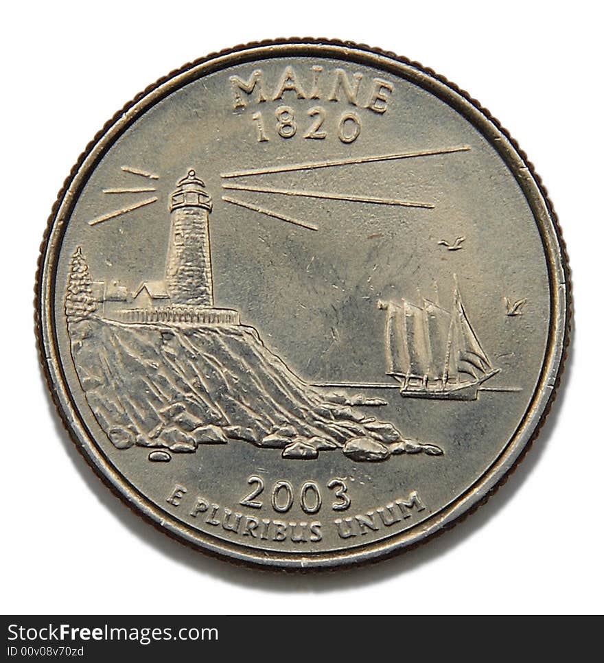 Maine United States collection quarter dollar. Maine United States collection quarter dollar