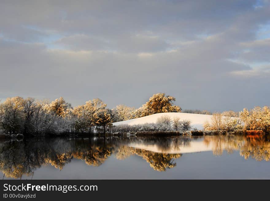 Picture of lake in a local park. Picture of lake in a local park