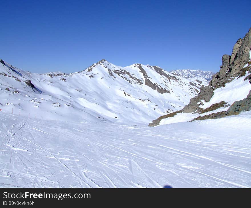 Austrian Alps, Skiamade region, Hohe Scharte mountain