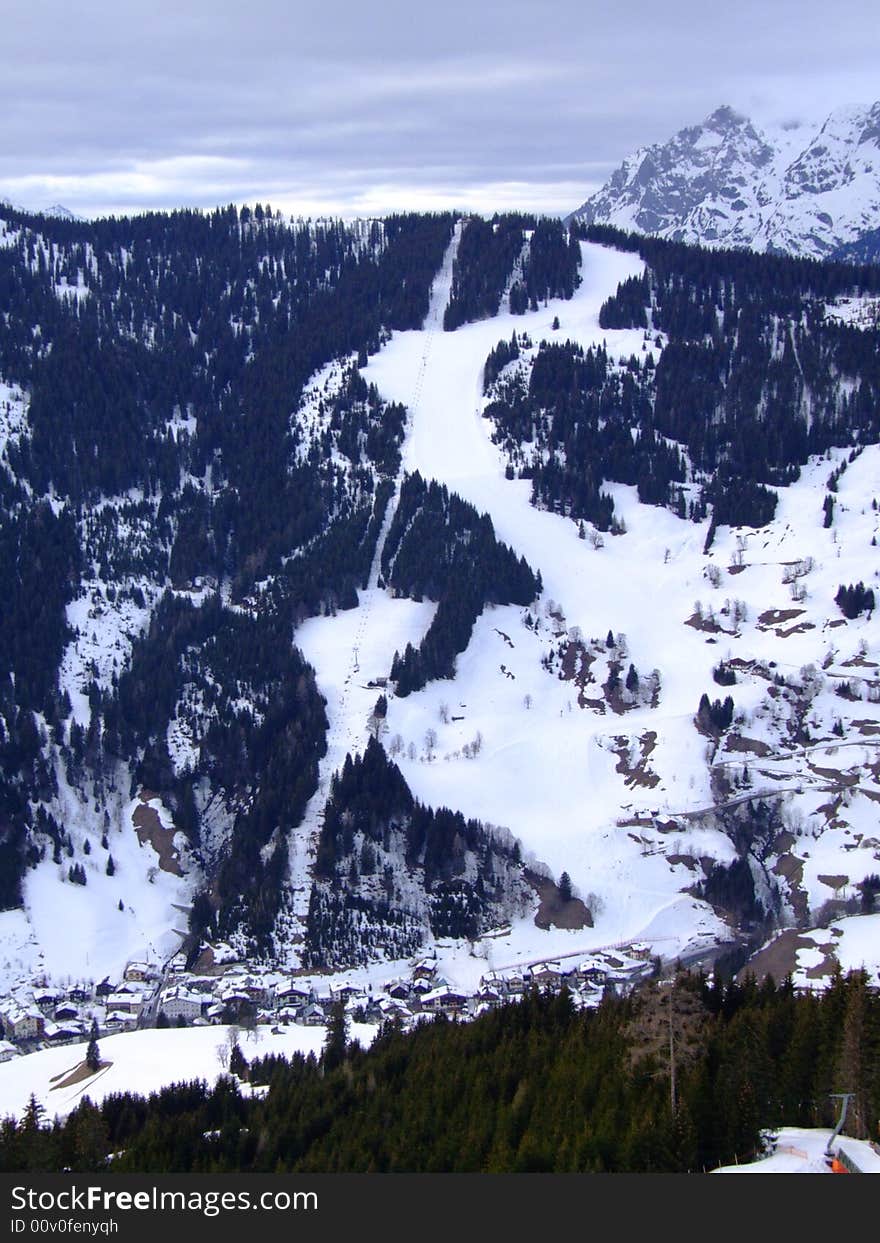 Photo of the Gabuhel mountain in the Austrian Alps, Skiamade region. Photo of the Gabuhel mountain in the Austrian Alps, Skiamade region