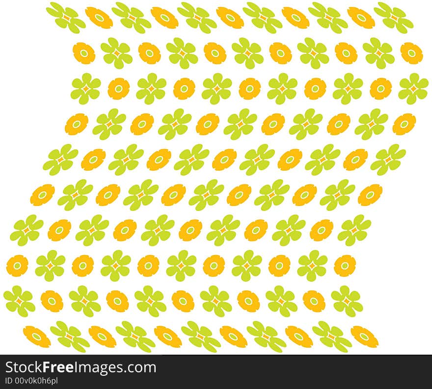 A editable seemless vector floral background in vivid springtime colors. A editable seemless vector floral background in vivid springtime colors