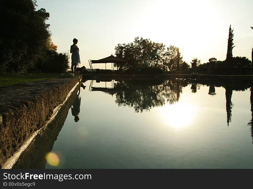 Sunrise swimming pool