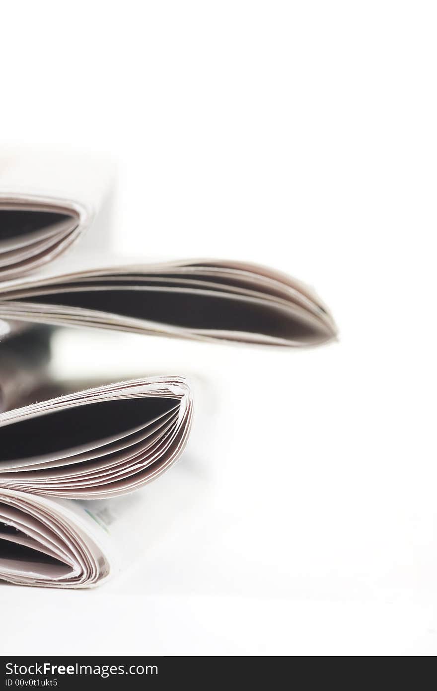 Stack of newspapers