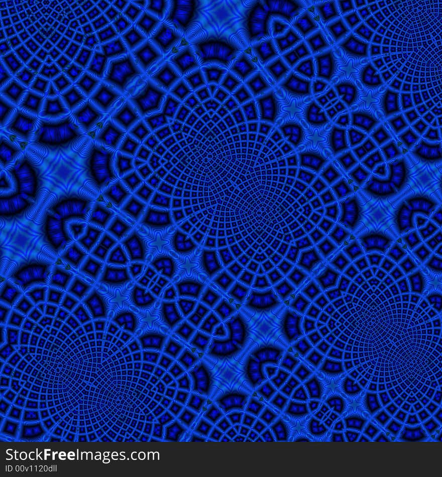 An abstract blue structure background